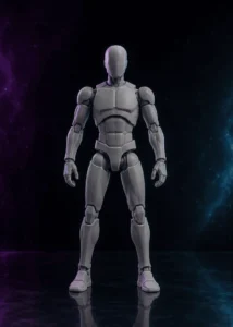 Original unpainted 3D-printed articulated reference figure