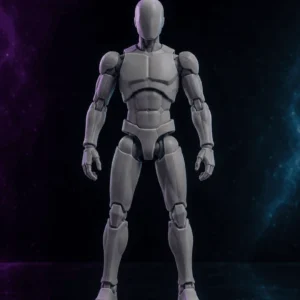 Original unpainted 3D-printed articulated reference figure