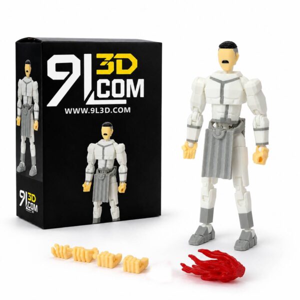 9L3D Bearded Cosmic Warrior Articulated Collectible Toy