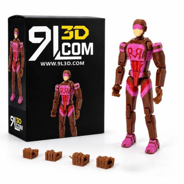 9L3D Crimson Speedster Action Figure – 3D Printed Toy